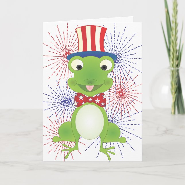 Cartão Hoppy the Frog (Frente)