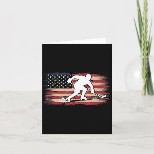 Cartão Hóquei da Bandeira Americana