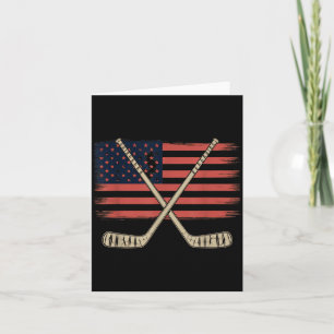 Cartão Hóquei da Bandeira Americana