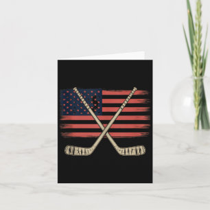 Cartão Hóquei da Bandeira Americana