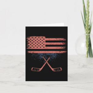 Cartão Hóquei da Bandeira Americana