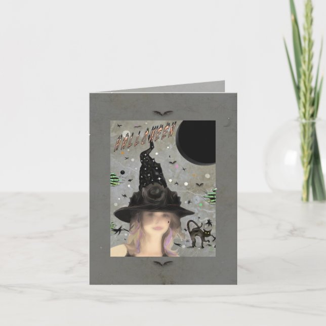 Cartão Hora de bruxaria! (Frente)
