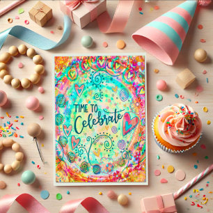 Cartão Hora de celebrar a "Inspirividade"