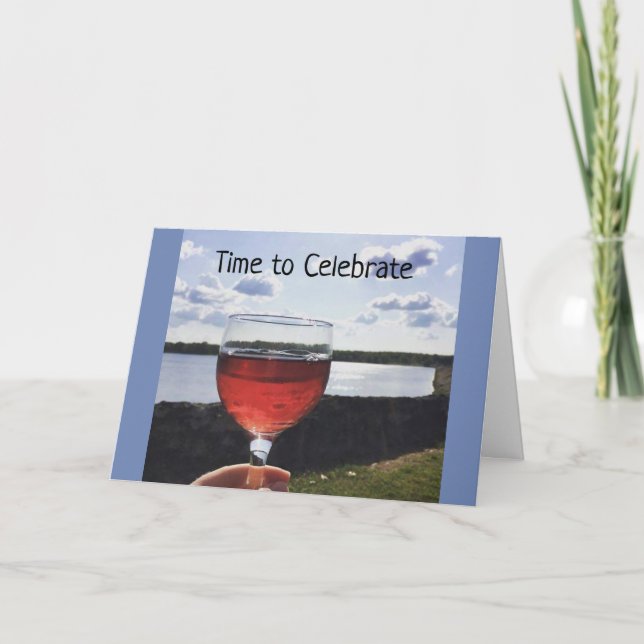 CARTÃO "HORA DE CELEBRAR A SUA **PROMOÇÃO** (Frente)