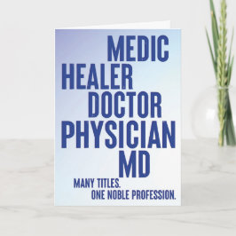 Cartão Hora de celebrar médicos incríveis como VOCÊ