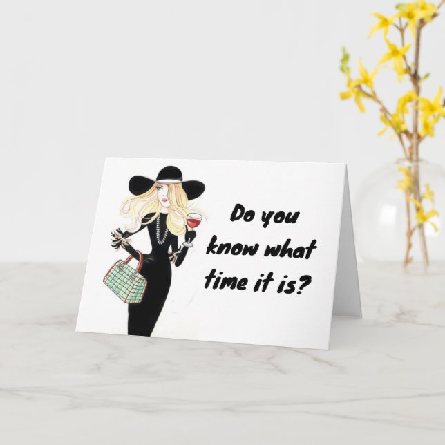 CARTÃO HORA DE "CELEBRAR SEU ANIVERSÁRIO" (Flor Amarela)