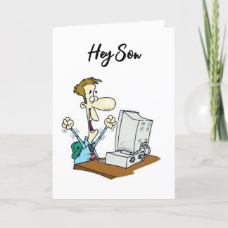 Cartão HORA DE CELEBRAR VOCÊ NO ANIVERSÁRIO *SON* Card