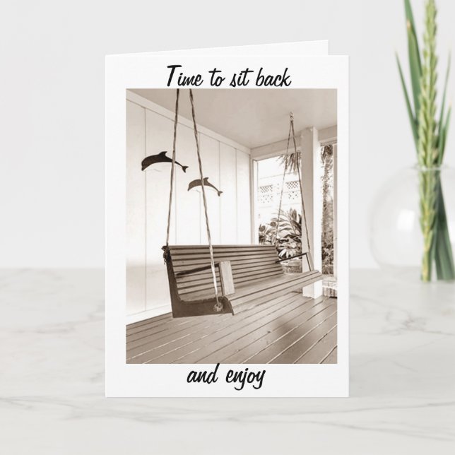 CARTÃO HORA DE DESCANSAR/APRECIAR SUA *NOVA CASA* (Frente)