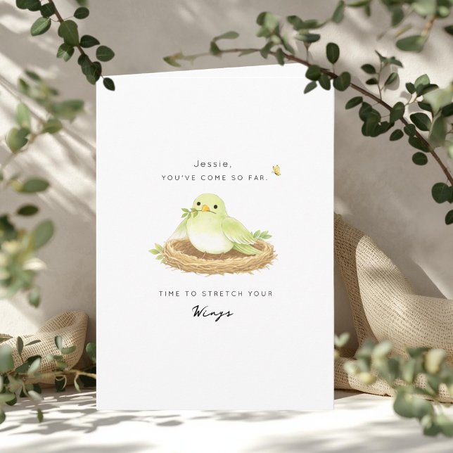 Cartão Hora de Esticar as Asas Carta de Fim de Quimiotera (After Chemo Card)