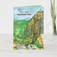 Hora de Montanha em Escala Feliz Aniversário