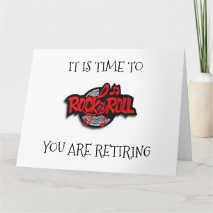 CARTÃO HORA DE ***RETIRE*** "ROCK AND ROLL" (ROCK AND ROL