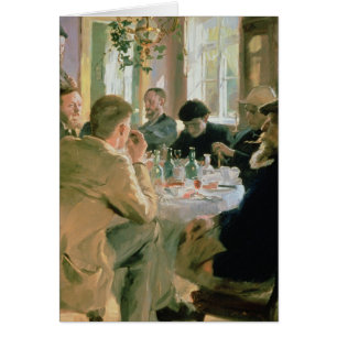 Cartão Hora do almoço, 1883