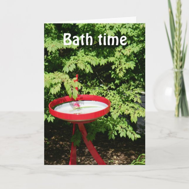 CARTÃO HORA DO BANHO OU DA FESTA? ANIVERSÁRIO (Frente)