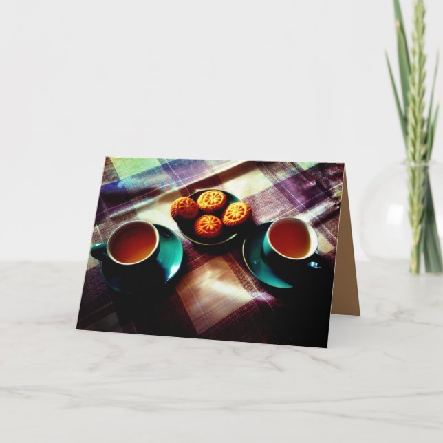 Cartão Hora do chá (Frente)