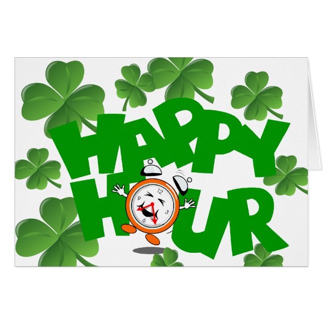 Cartão Hora feliz (Frente Horizontal)