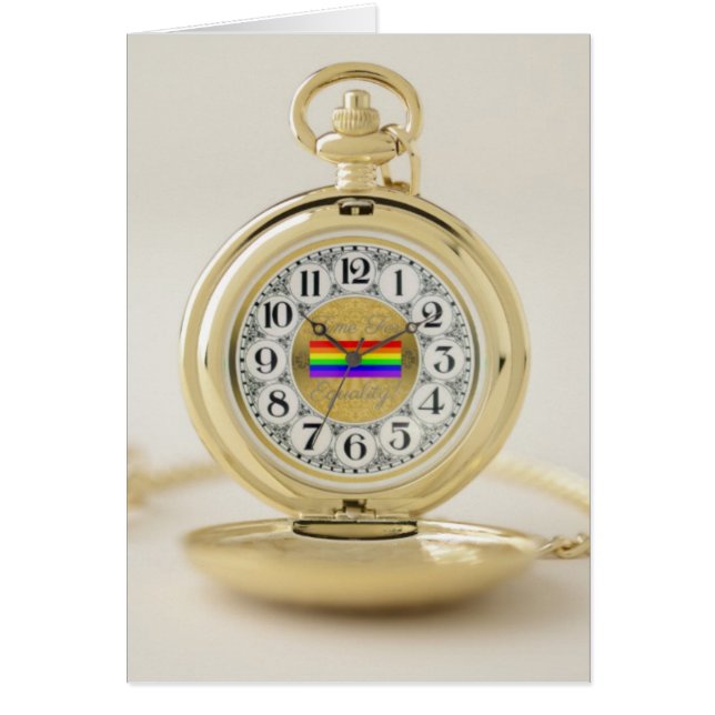 Cartão Hora para a igualdade! (Frente)