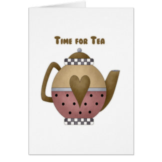 Cartão Hora para o chá