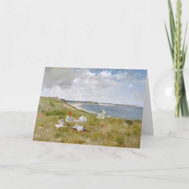 Cartão Horas Inativas | William Merritt Chase (Frente)