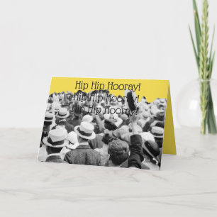 CARTÃO HORAY HIP DE FOTO DE APLAUSOS DE 1910!