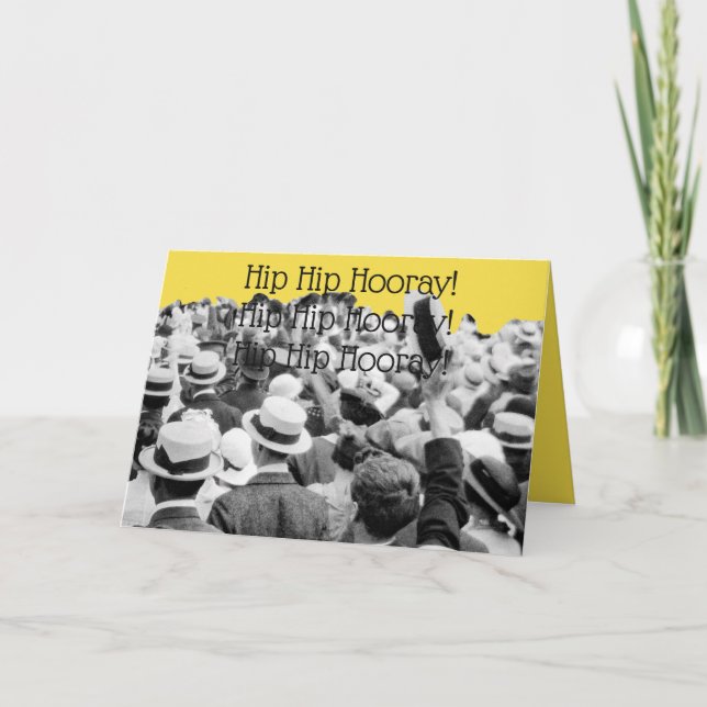 CARTÃO HORAY HIP DE FOTO DE APLAUSOS DE 1910! (Frente)