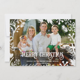 Cartão horizontal do feriado da foto completa do