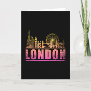 Cartão Horizonte da Cidade de Londres Inglaterra Presente