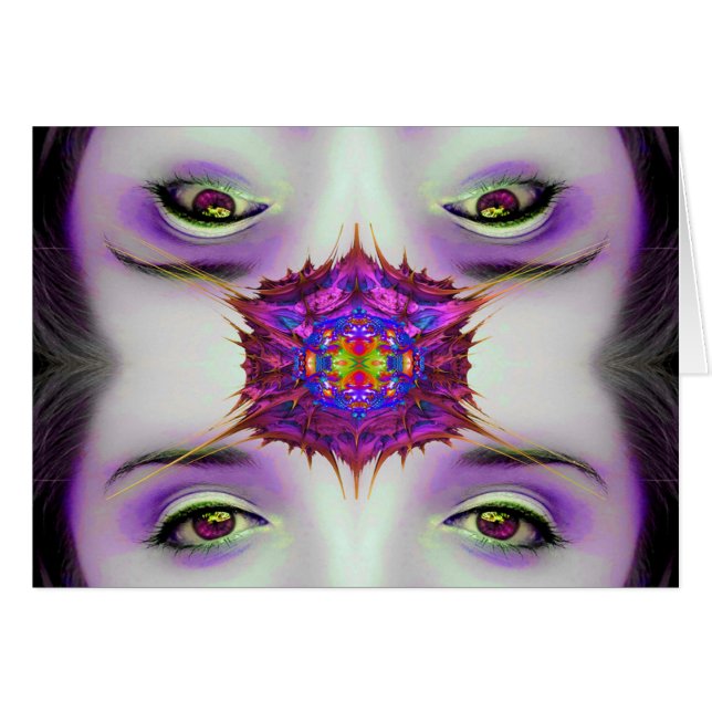 Cartão Horizonte de Espelho (Frente Horizontal)