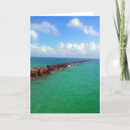 Cartão [Horizonte sem fim] Céu do oceano - Qualquer ocasi