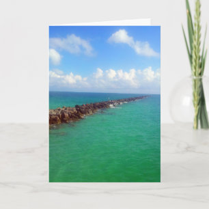 Cartão [Horizonte sem fim] Céu do oceano - Qualquer ocasi