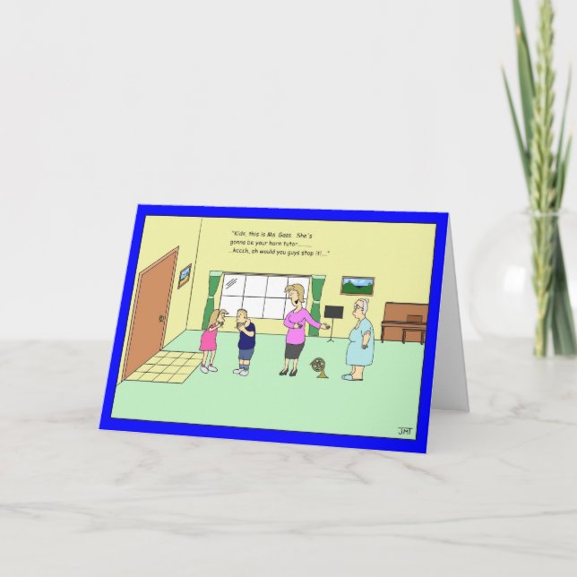 Cartão Horn Tutor Birthday Card (Frente)
