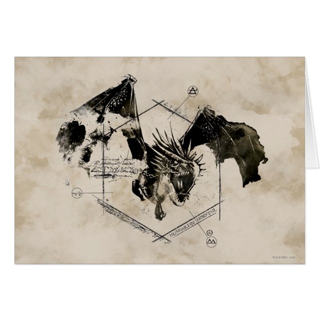 Cartão Horntail Dragon (Frente Horizontal)