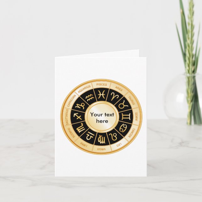 Cartão Horoscope Mandala (Frente)