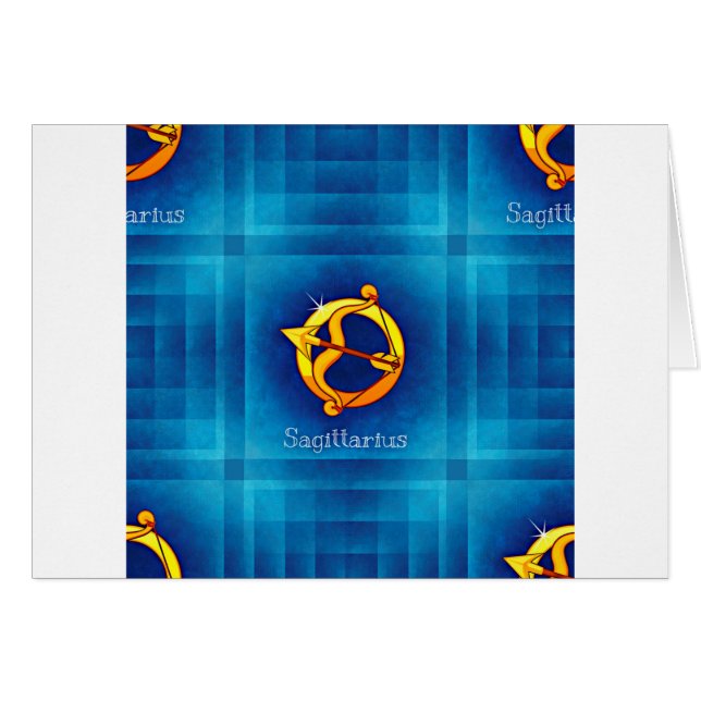 Cartão horóscopo sagitário (Frente Horizontal)