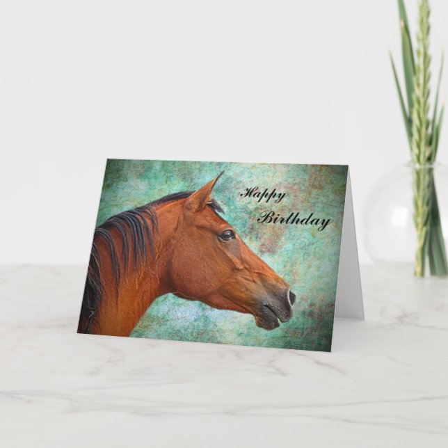 Cartão Horse Birthday Card (Frente)