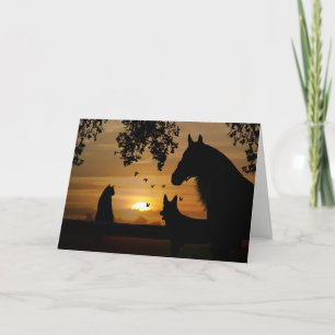 Cartão Horse, Dog and Cat Pet Sympathy Card