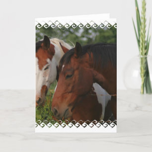 Cartão Horse Friends Greeting Card