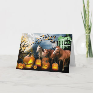 Cartão Horse Halloween Greeting Card