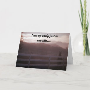 CARTÃO HORSE NÃO PODERIA ESPERAR PARA DIZER *FELIZ ANIVER