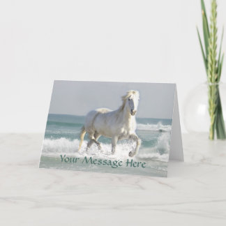 Cartão Horse Ocean Beauty Greeting Card