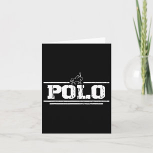 Cartão Horse Polo Ocidental Dar Presentes Prática Vintage