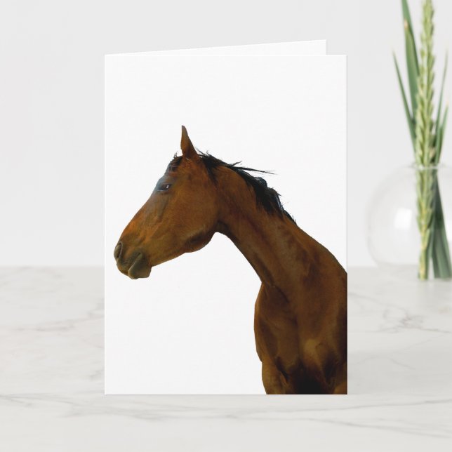Cartão Horse Profile Greeting & Note Cards (Frente)