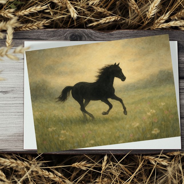 Cartão Horse Sympathy Card  (May the memories you shared bring you comfort and peace.
)