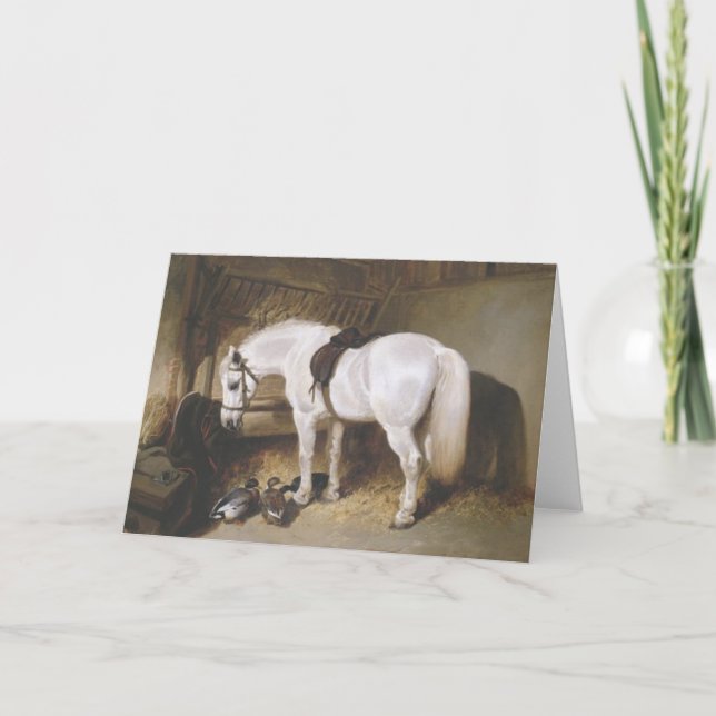 Cartão Horse Vintage Greeting Card (Frente)