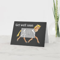 Horse x-ray card, get well soon