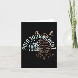 Cartão Horseback Polo Riding &amp; Polo Player Equestrian