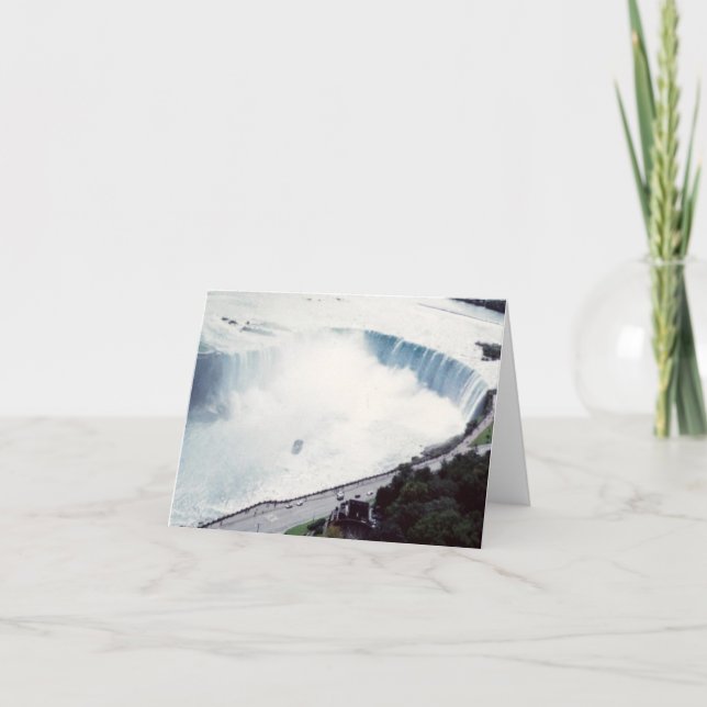 Cartão Horseshoe Falls Niagara Scenic Note Cards (Frente)