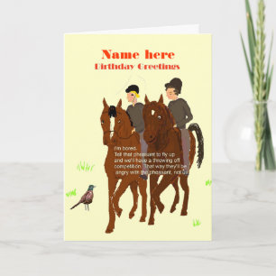 Cartão Horsey Birthday Card