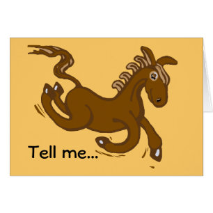 Cartão Horsing ao redor