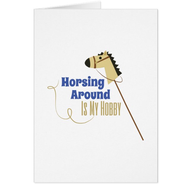 Cartão Horsing ao redor (Frente)