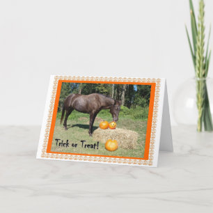 Cartão Horsy Halloween